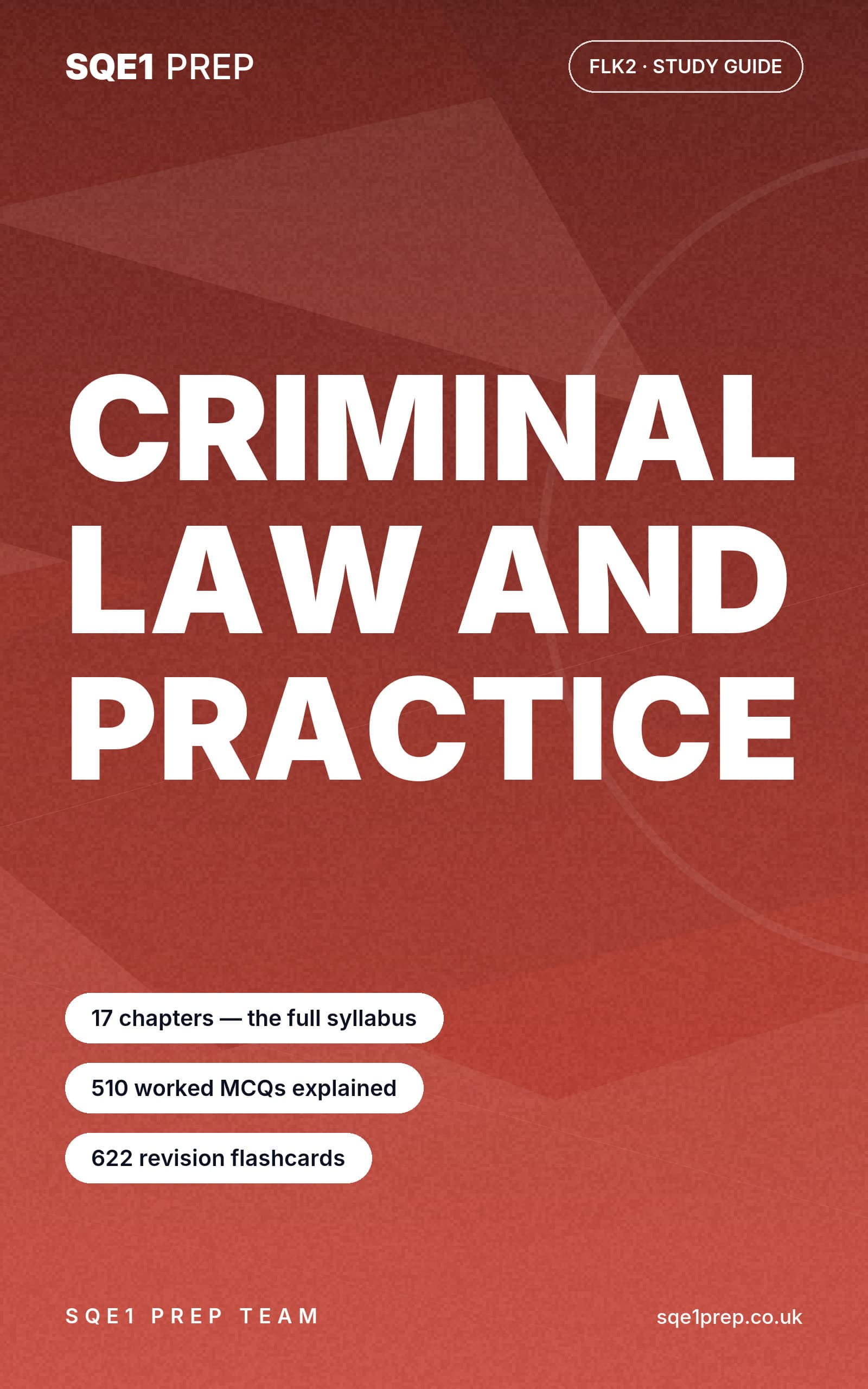Cover of Criminal Law and Practice, SQE1 FLK2 Study Guide