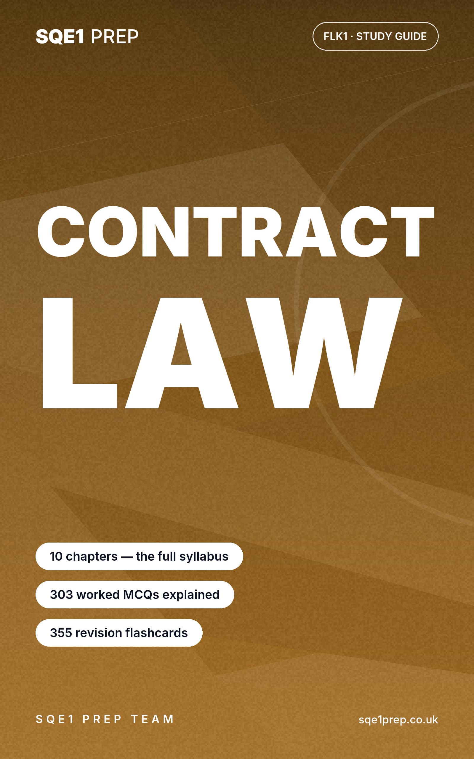 Cover of Contract Law, SQE1 FLK1 Study Guide