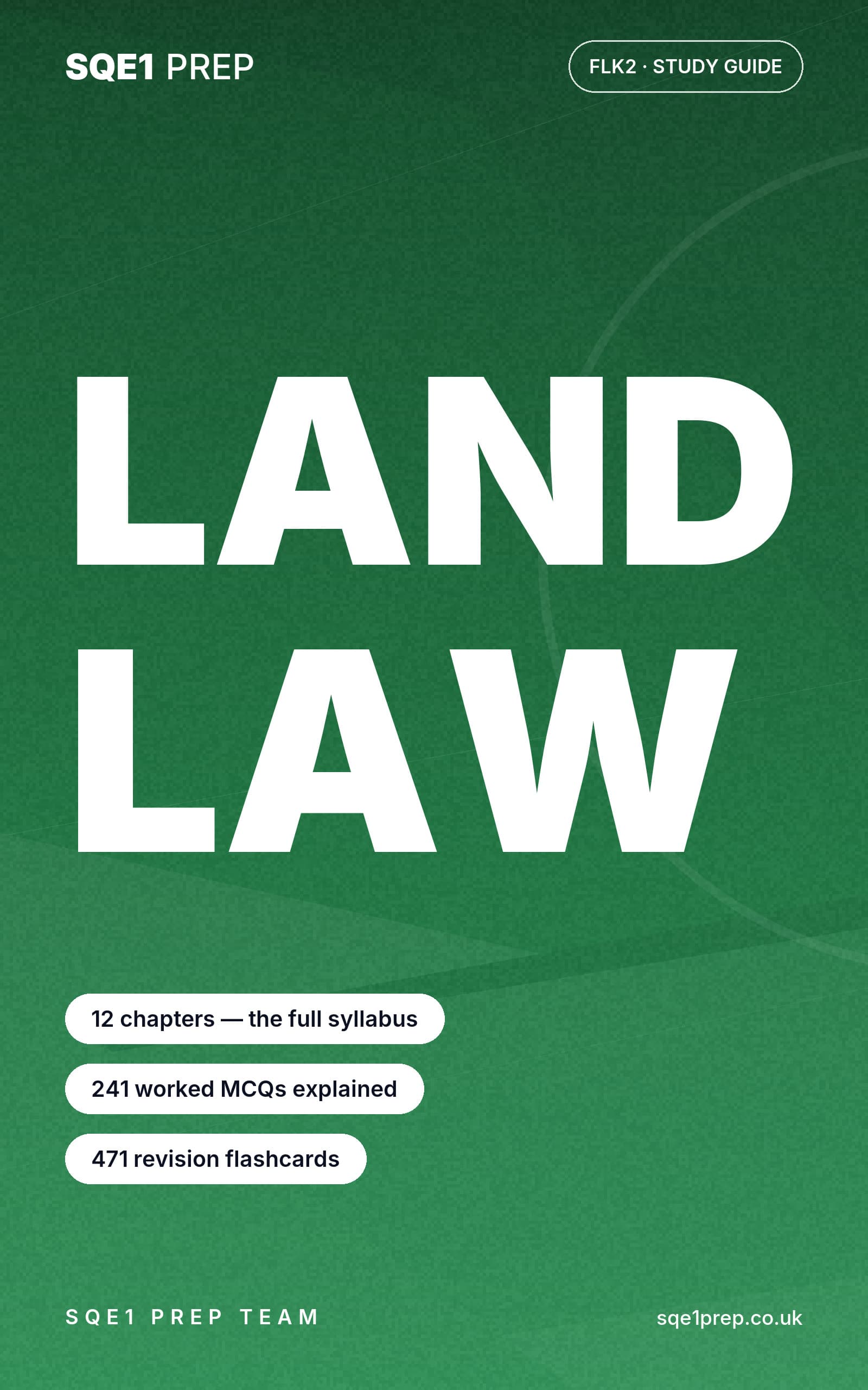 Cover of Land Law — SQE1 FLK2 Study Guide