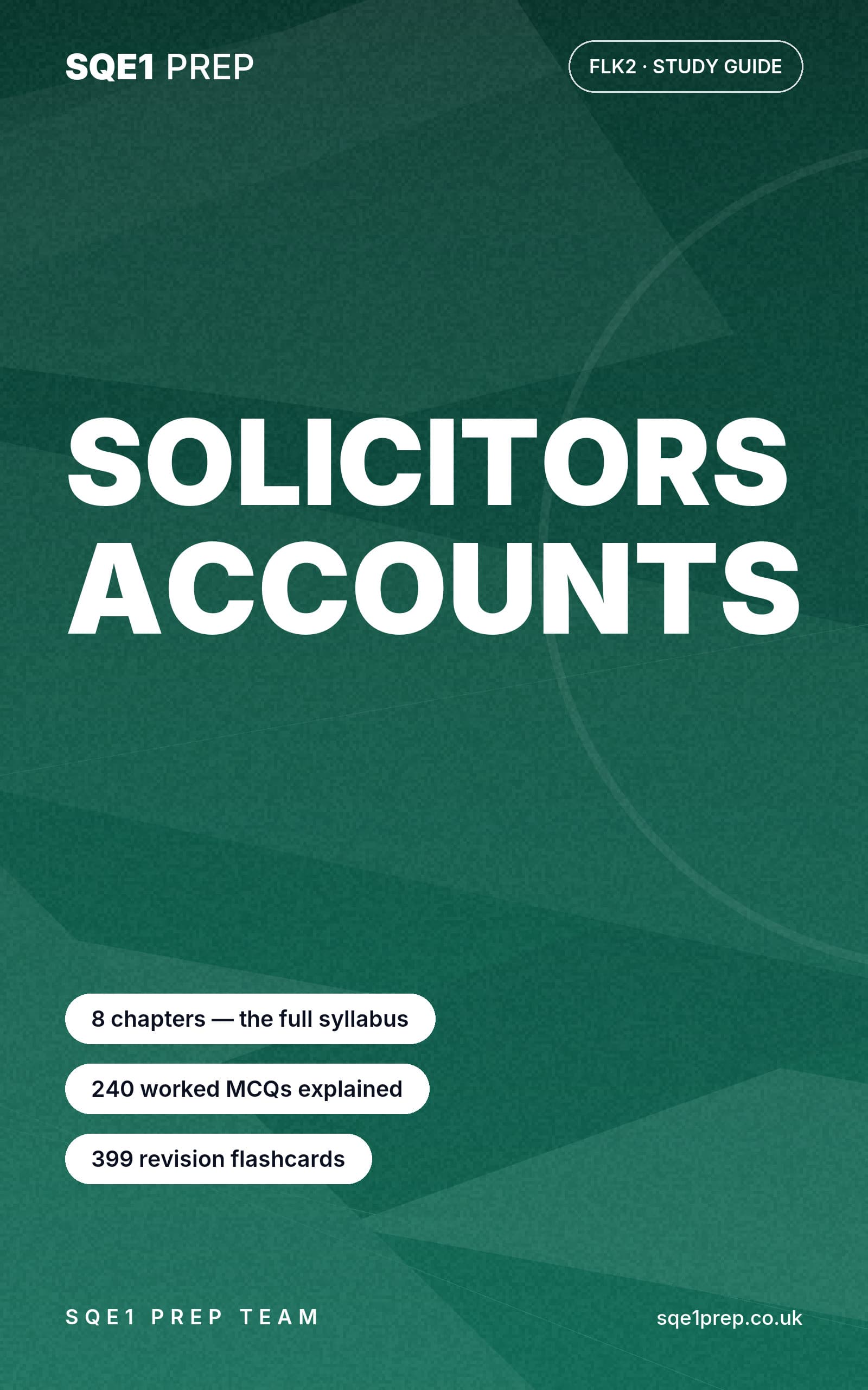 Cover of Solicitors Accounts, SQE1 FLK2 Study Guide