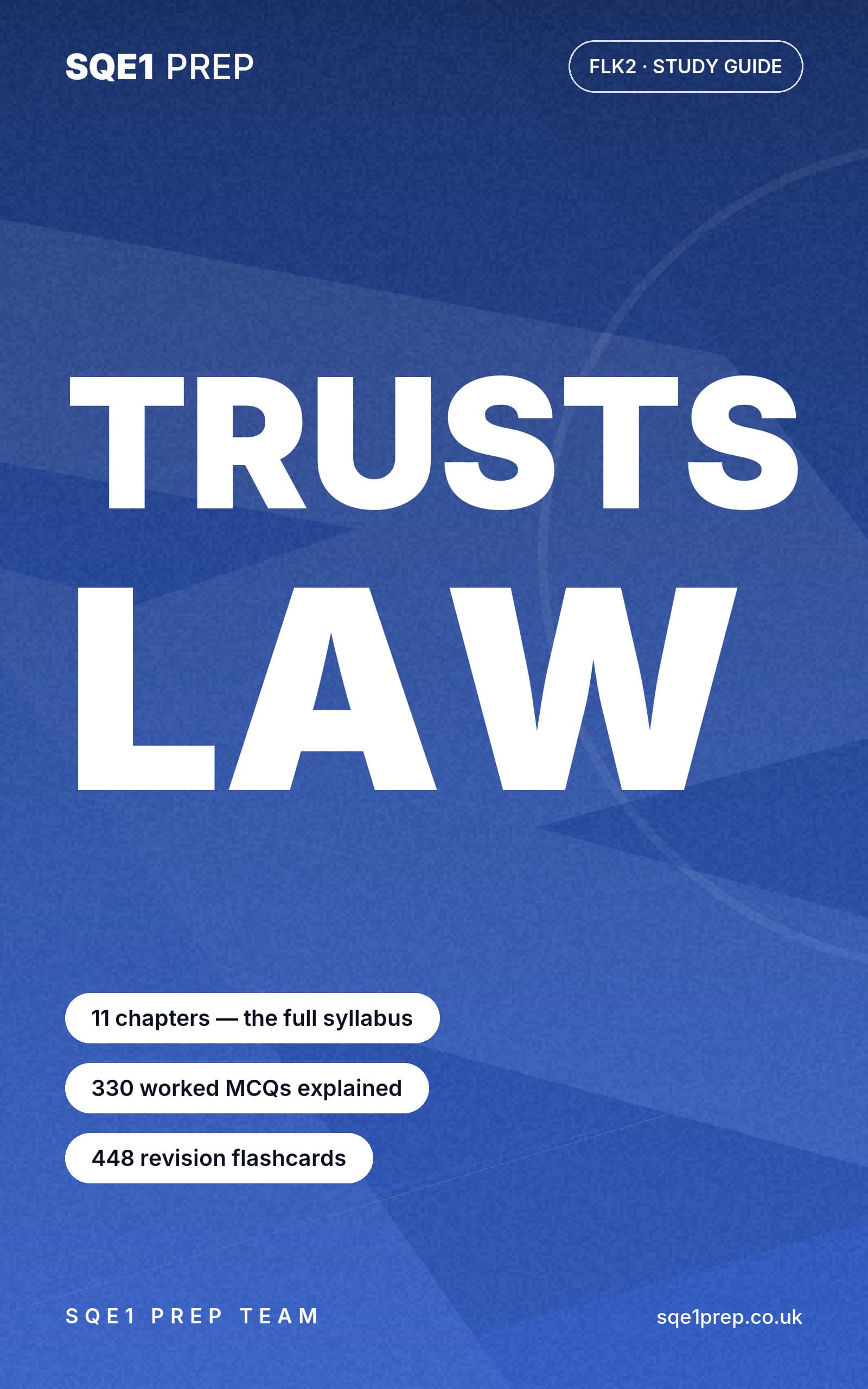 Cover of Trusts Law, SQE1 FLK2 Study Guide
